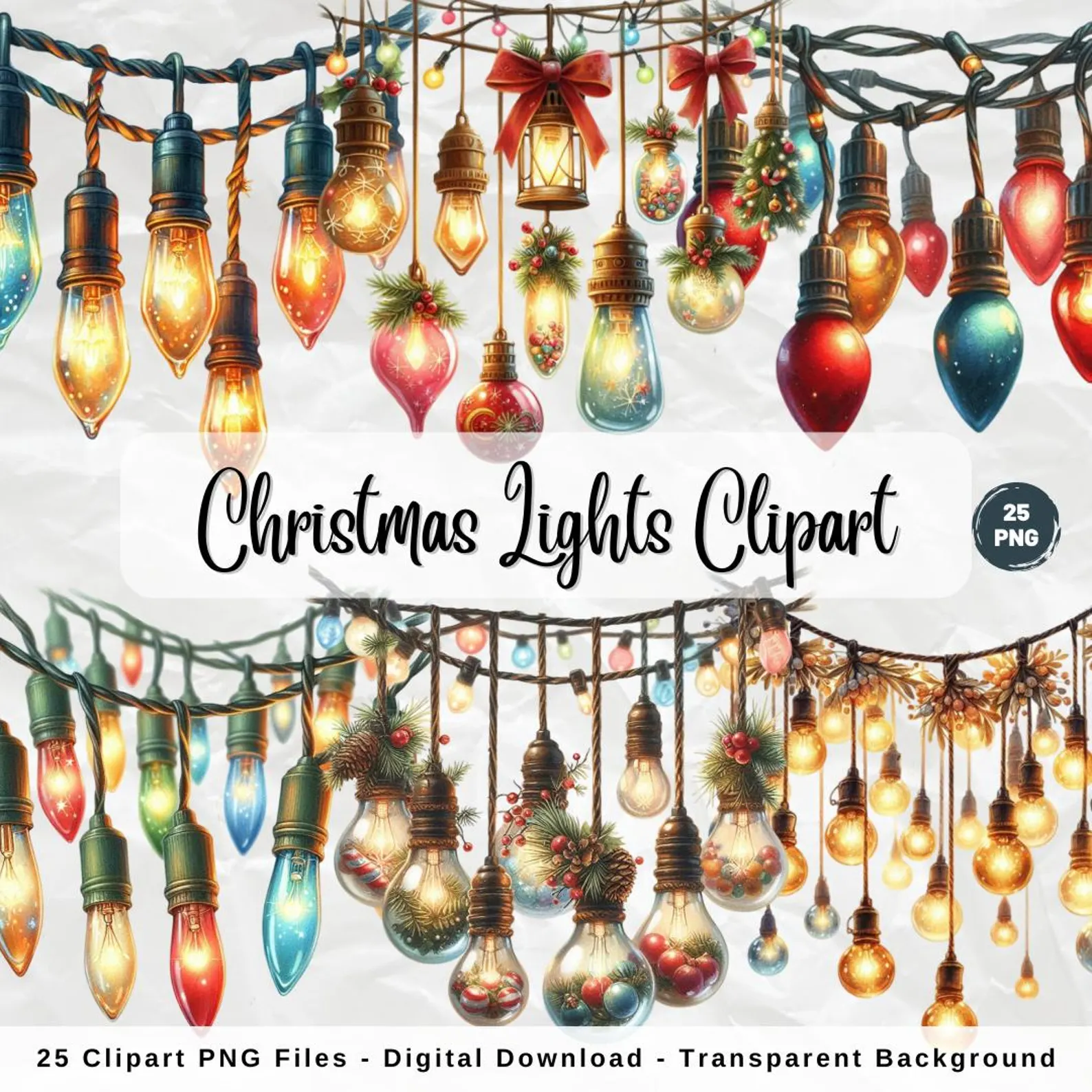 Clipart Xmas Lights