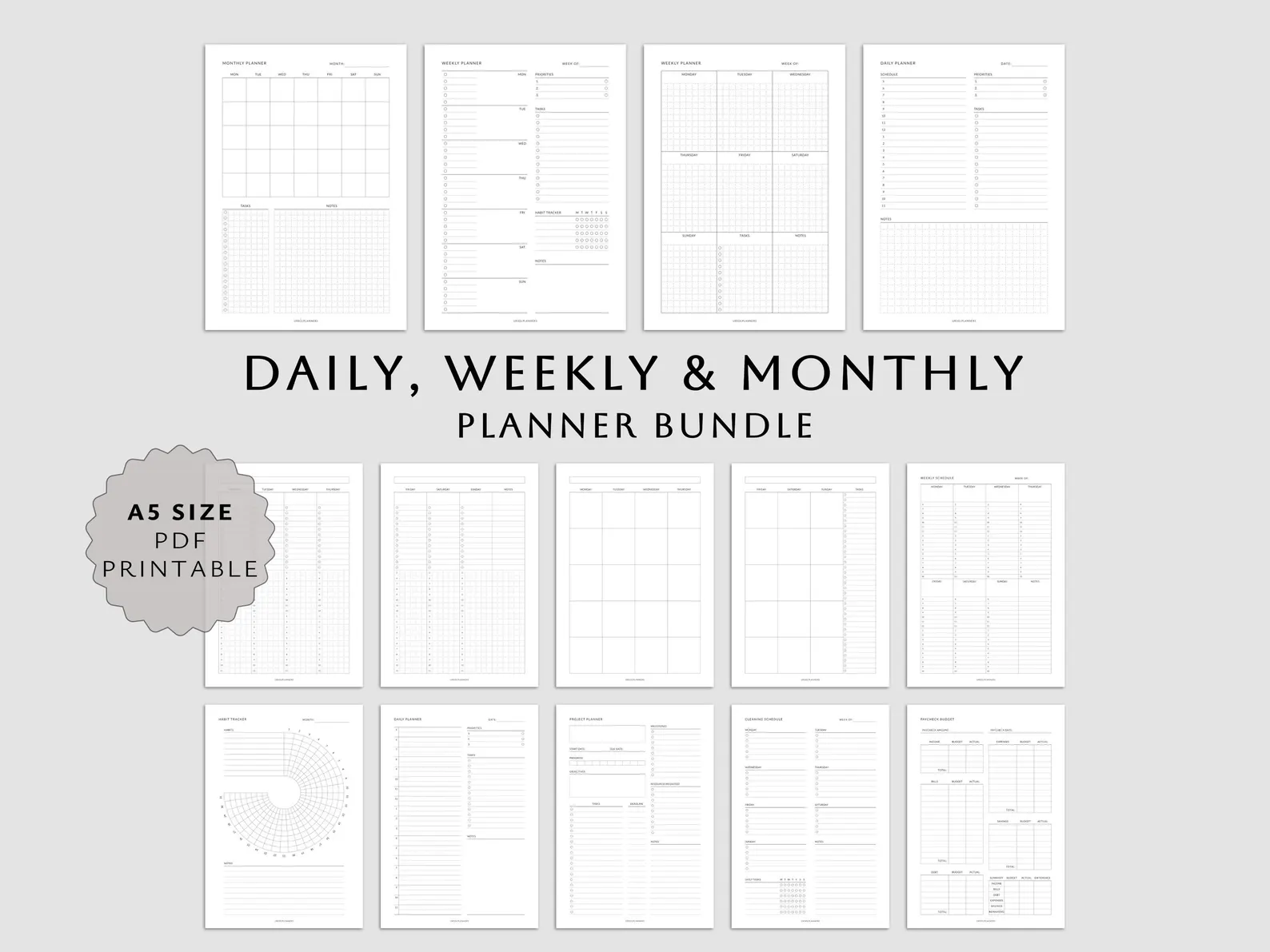 Planner Insert A5