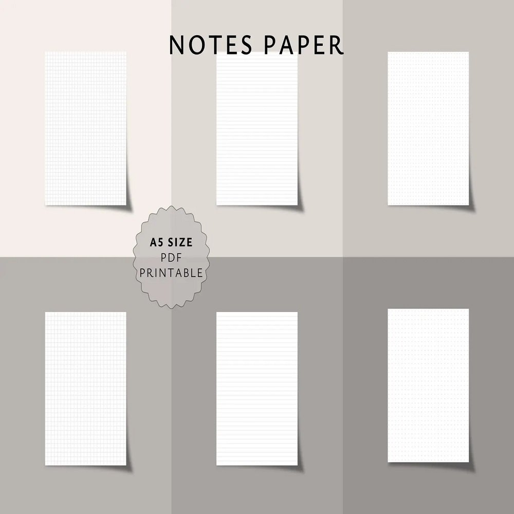 Planner Inserts A5