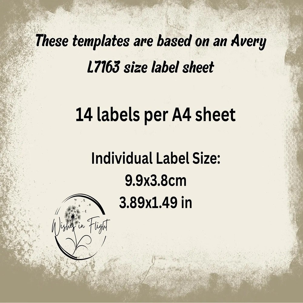 Template 8163 Avery