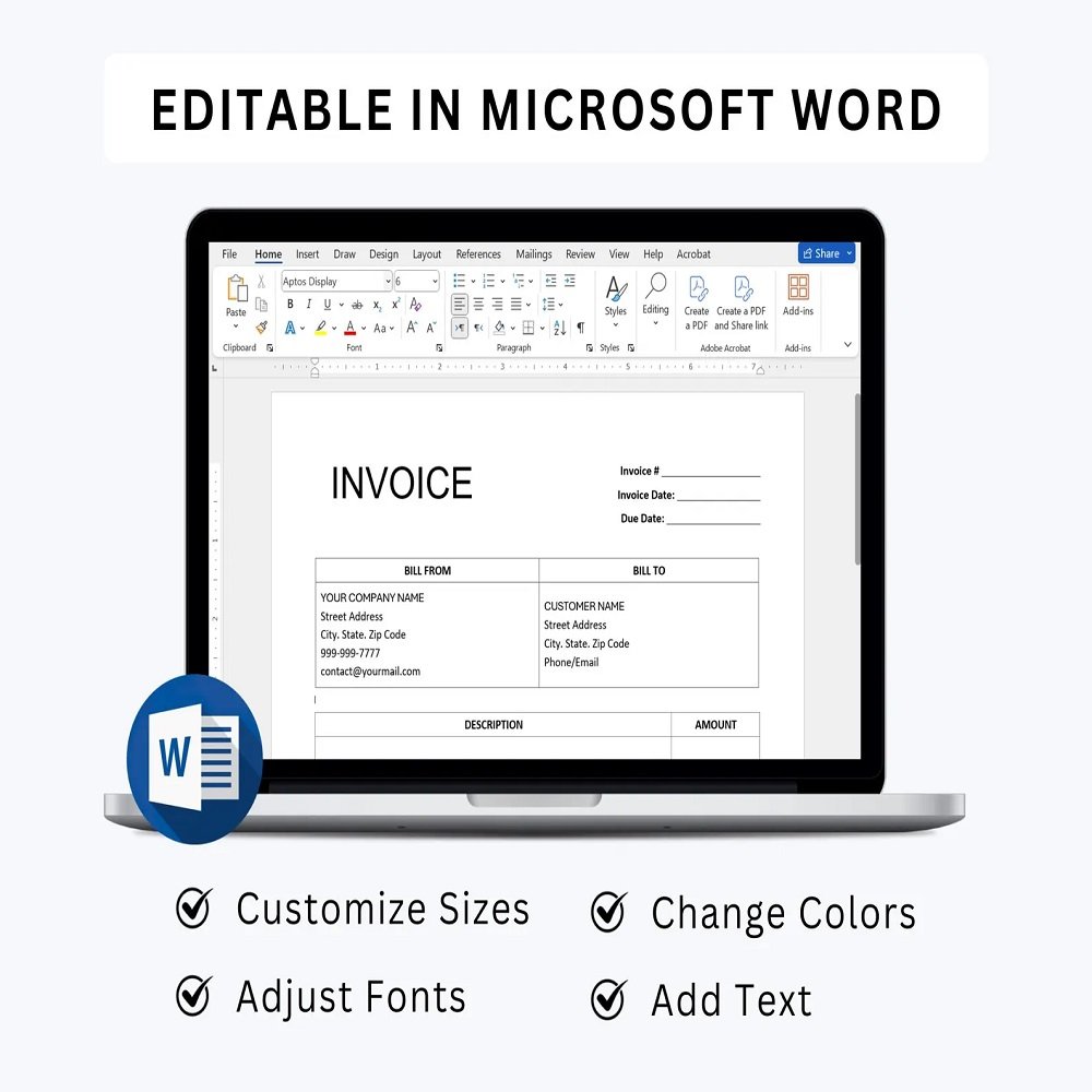 Template Invoice