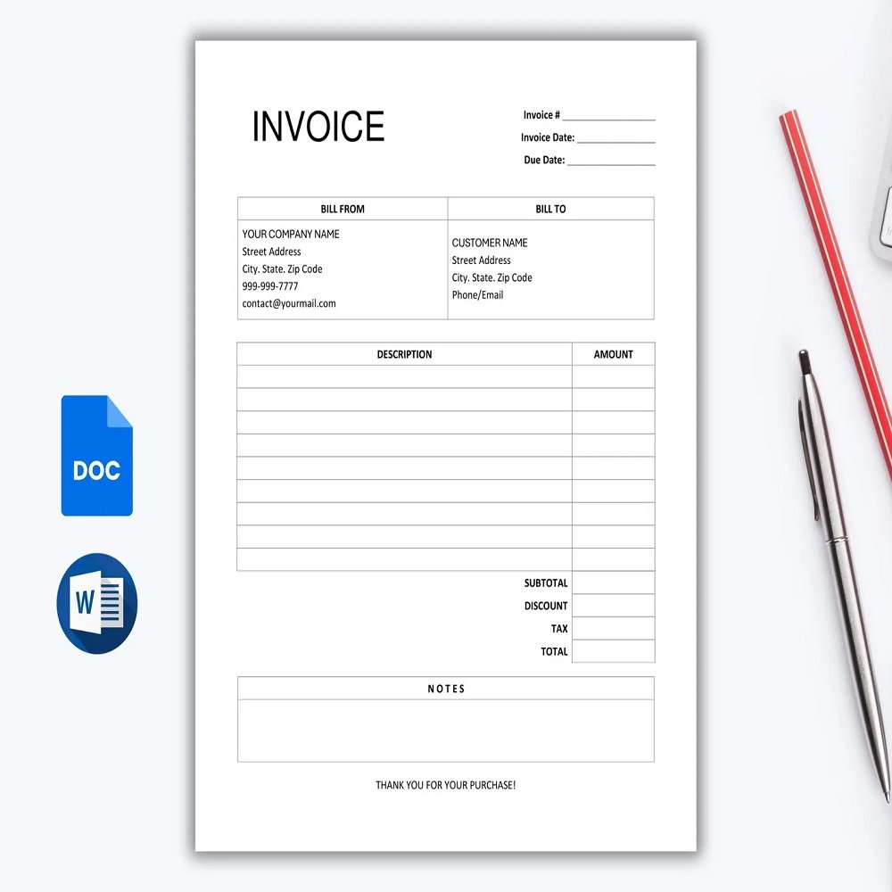 Template Invoice