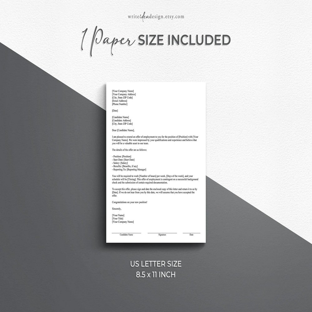 Template Job Offer Letter