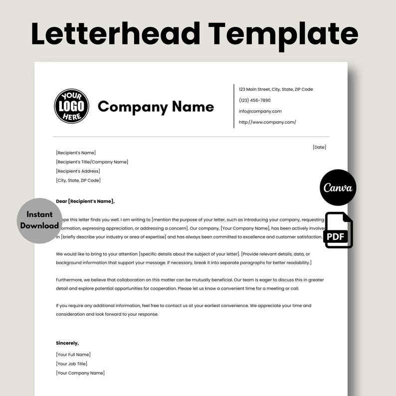Template Letterhead