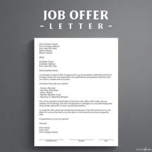 Template Job Offer Letter