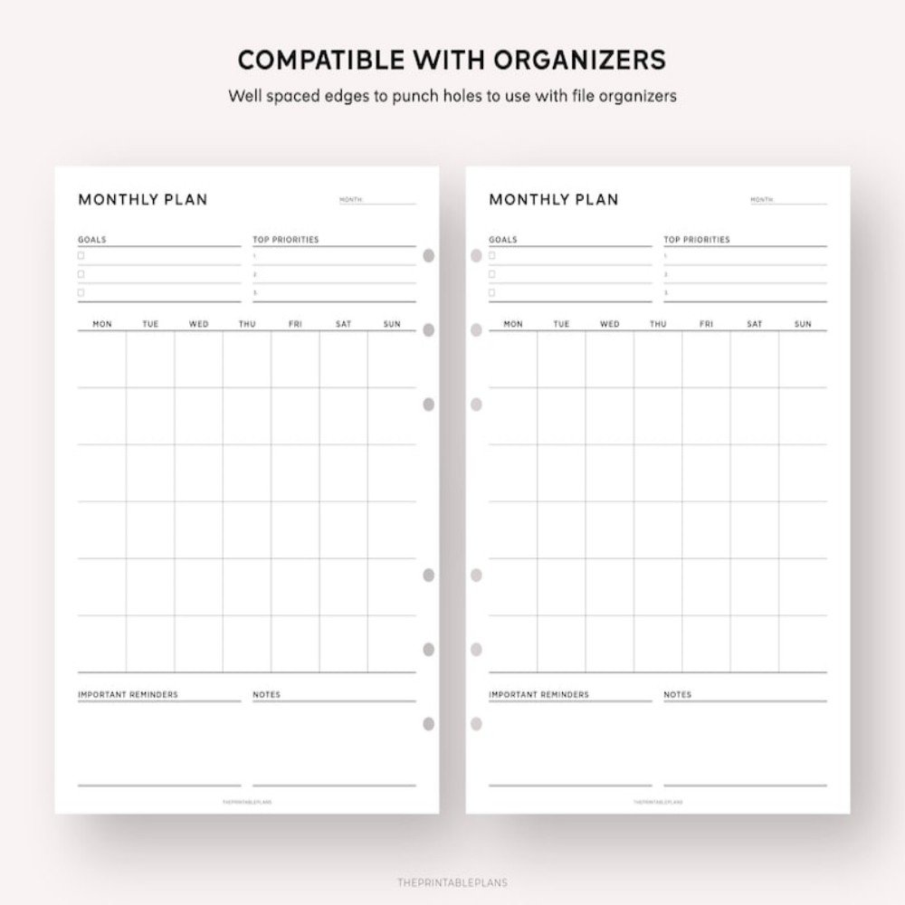 Monthly Schedule Printable | Printable Monthly Schedule