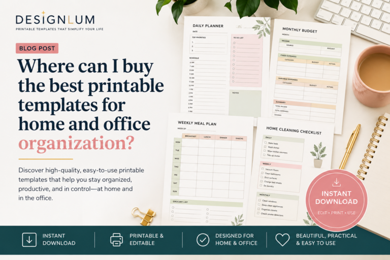 Where Can I Buy the Best Printable Templates for Home and Office Organization?